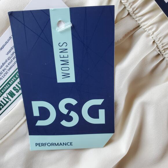 DSG Womens Size 2XL High Rise Running Shorts Light Sand 3in Inseam Lined New - Picture 5 of 7